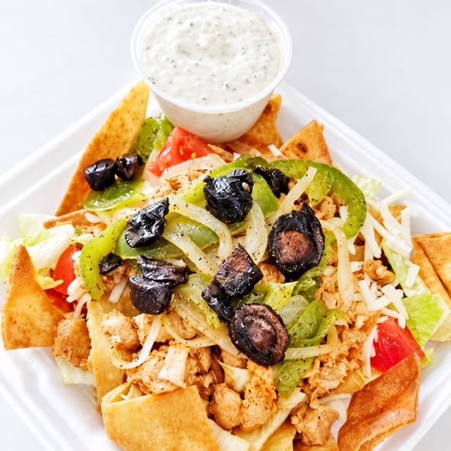 Sloppy Pita Basket.