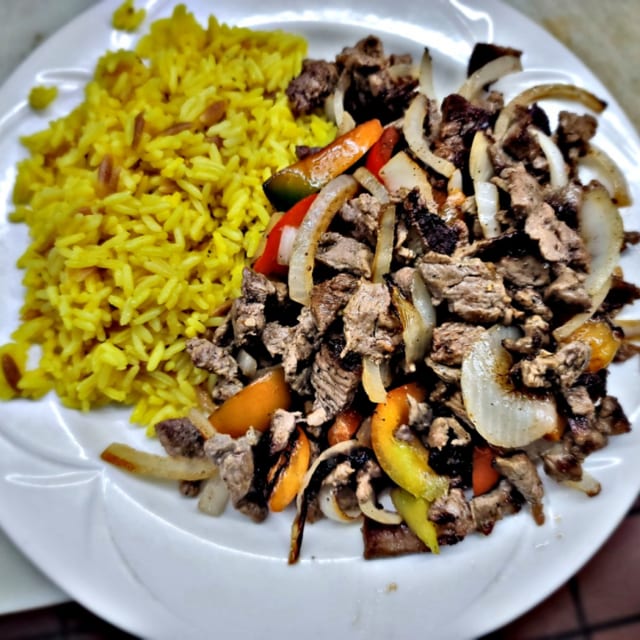 Grilled Lamb Platter.