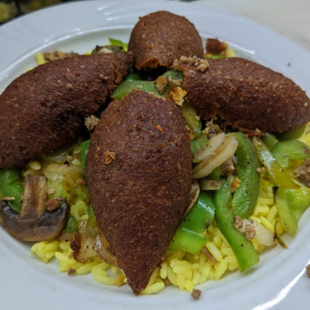Kibbi Over Rice.