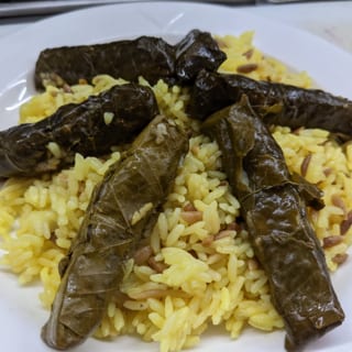Grape Leaves Over Rice